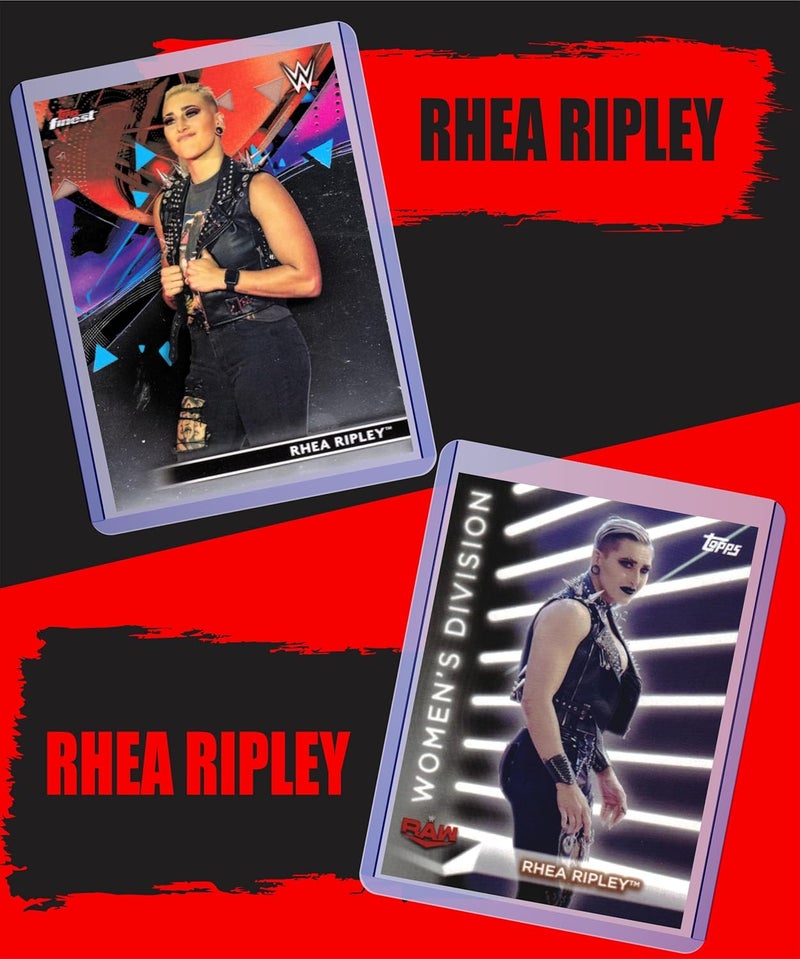 Chaser Rhea Ripley (5) Assorted Wrestling Cards Gift Pack - Image 3